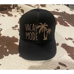 Black “Vacay Mode” Adjustable Hat